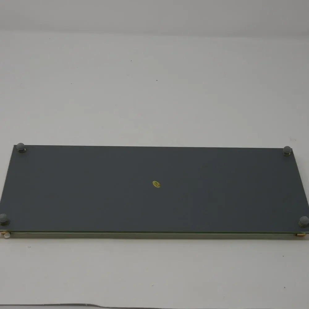 Vintage New Glass Brass Acrylic Vanity Tray 6x16